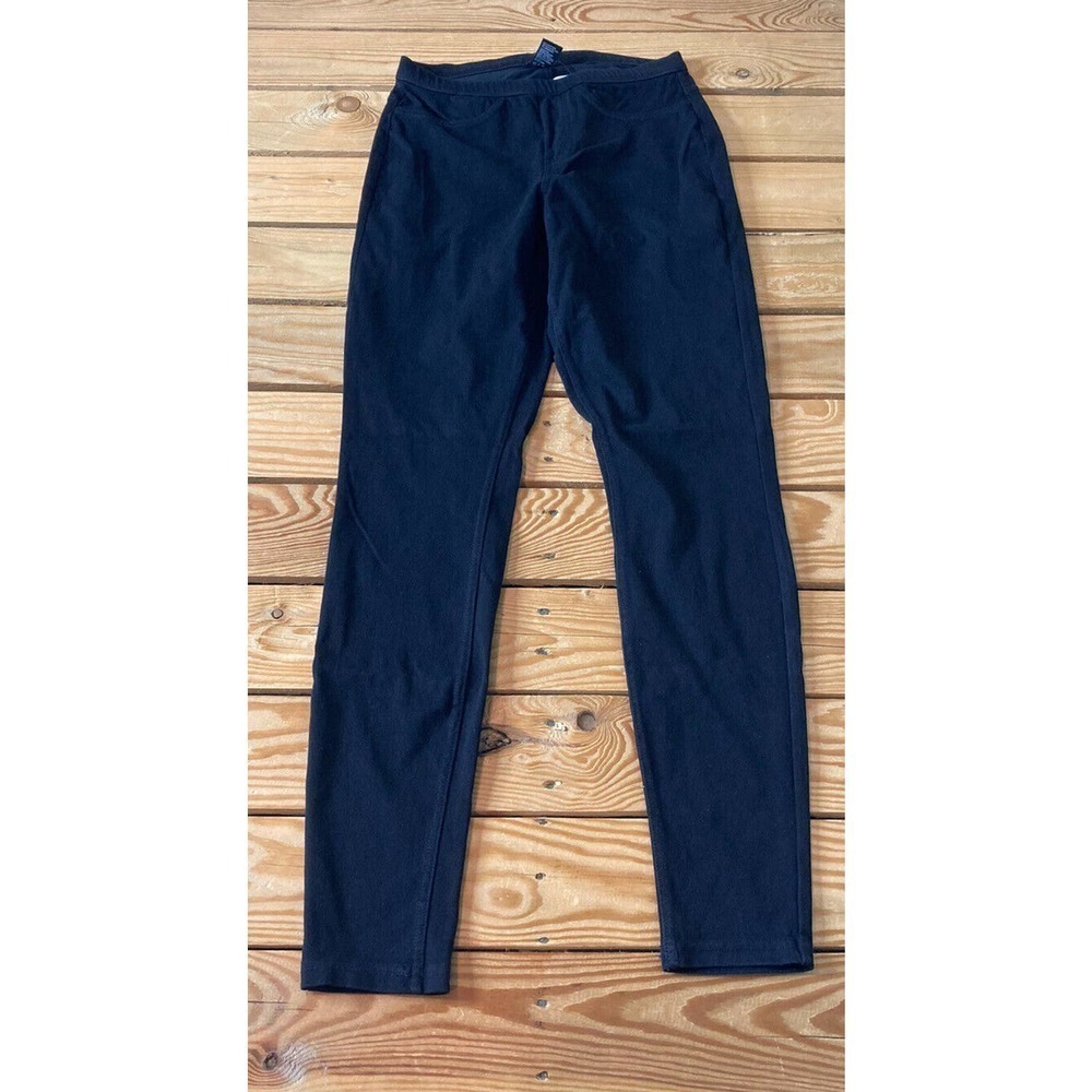 NWT Hue Classic Stretch Denim Leggings Size XS Women’s Black